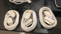 Charging Cables for iPad 1/2/3 & iPhone 3/4