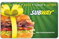 $100 Subway Gift Card For $95