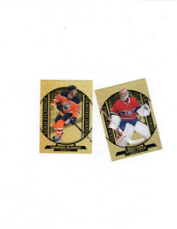 2020-21 Tim Horton's Hockey 4 card insert lot,  Golds, Clear cut