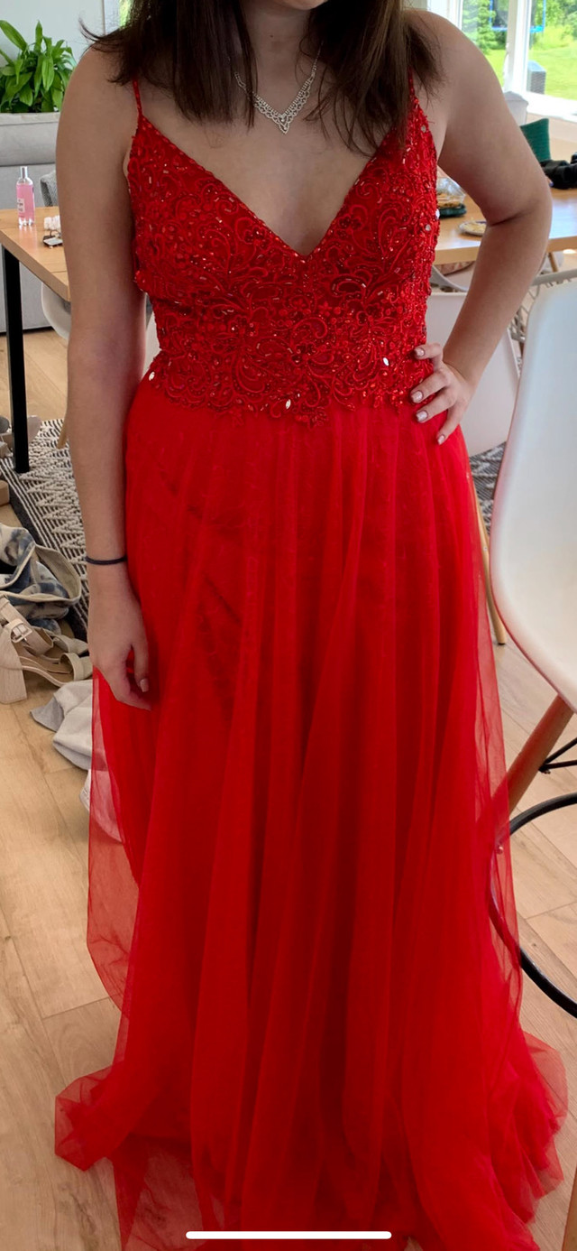 Red prom dress  in Women's - Dresses & Skirts in Charlottetown