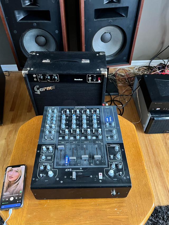 Mackie D.4 Pro DJ Mixer - 4 channels Phono Turntable Microphone in Performance & DJ Equipment in Winnipeg