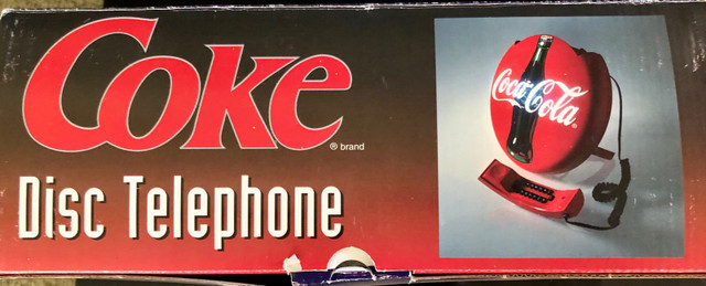 1995 Coca Cola Disc Phone in Arts & Collectibles in Lethbridge - Image 4