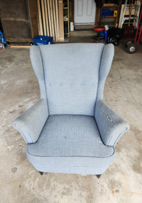 Ikea STRANDMON - Wingback Chair - Grey