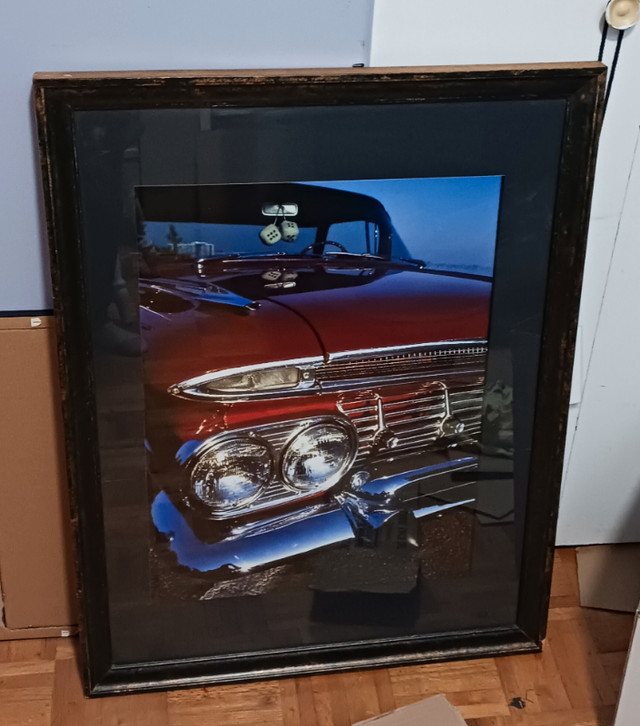 LARGE FRAMED 1959 CHEVY EL CAMINO ORIGINAL ELTON McFALL PHOTO Art et