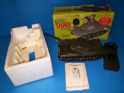 1970'sRadio Shack Radio Control Tank in Box working Can be seen at DD Antiques 15 Gray Ave. Long Sau...