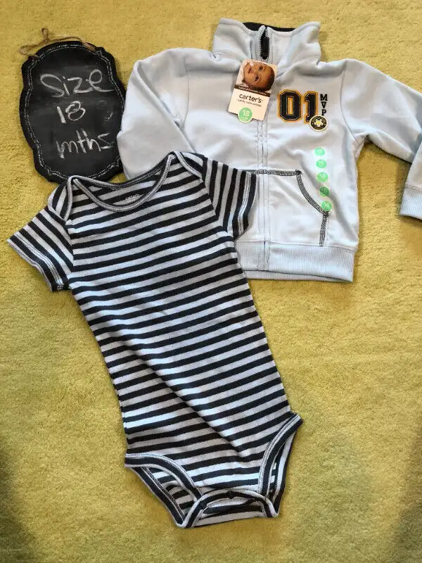 Brand new Carter's boys 2 piece set bodysuit and jacket -18 mths in Clothing - 12-18 Months in Calgary - Image 5