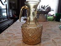 AMBER GLASS PITCHER /JUG -ROCCO BORMIOLI, ITALY