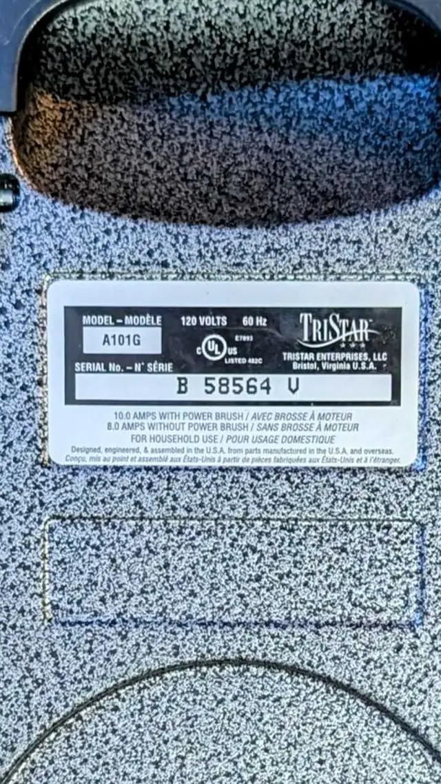 TriStar canister vacuum cleaner with powerhead and accessories in Vacuums in Winnipeg - Image 9