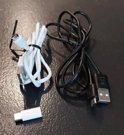 3 foot USB to USB-C $4 each 4 foot USB to micro USB $4 each 5 foot USB to micro USB $4 each Convert...