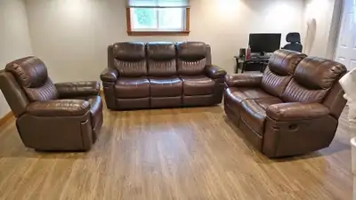Leather Recliner Set, View more