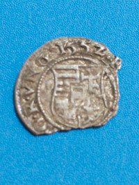 1552 Ferdinand I Kingdom of Hungary medieval silver denar