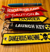 Aviation related key tags. high quality.