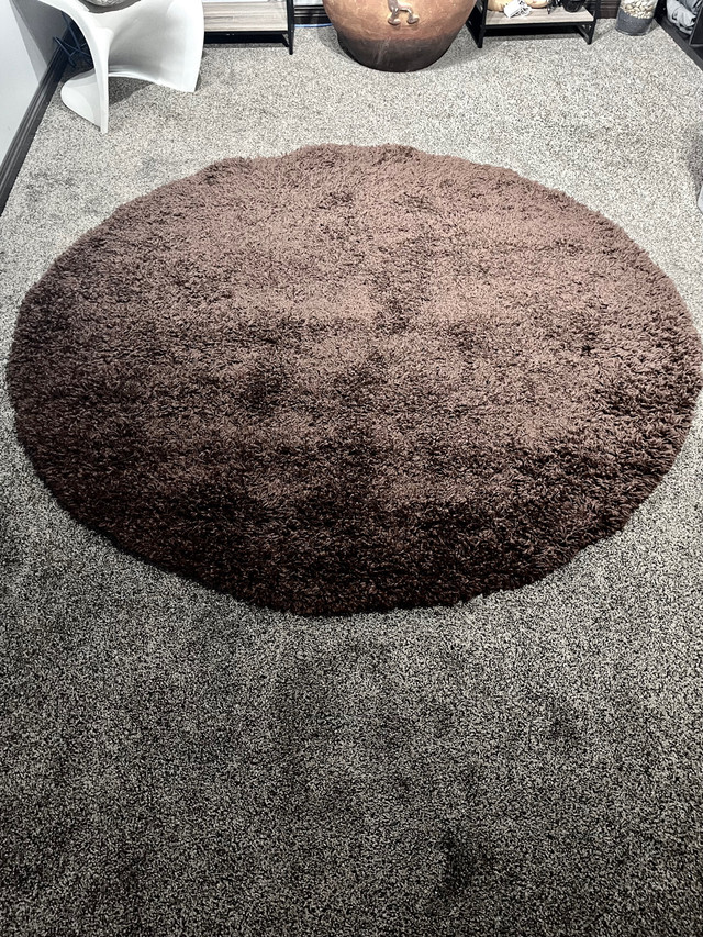 Area Rug Shag Carpet Round 6’ in Rugs, Carpets & Runners in Regina - Image 2