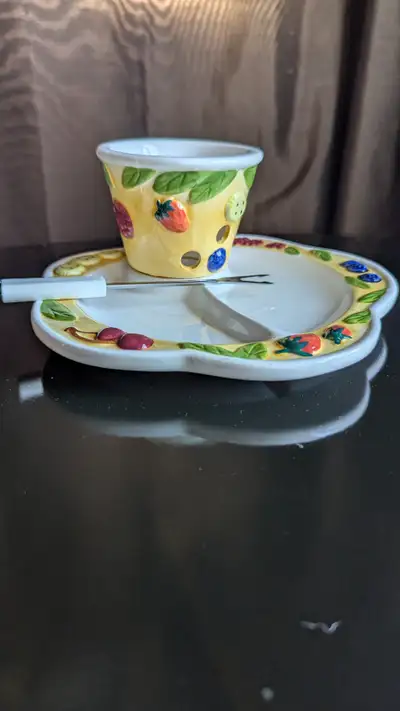 Vintage 12 pieces-Chocolate Fondue 4 Servings Set, View more