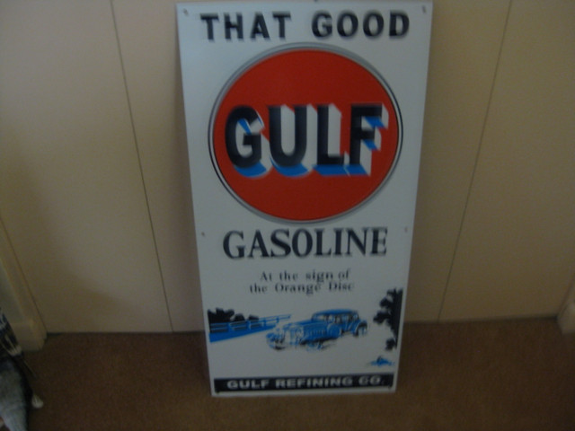 'That Good GULF GASOLINE SIGN in Other in Hamilton