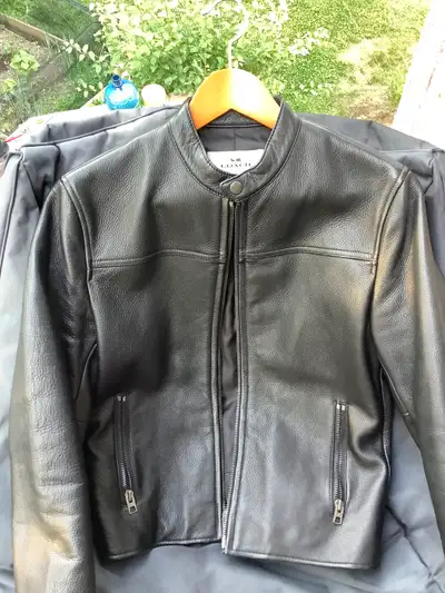 Coach men Leather jacket XS Black, View more