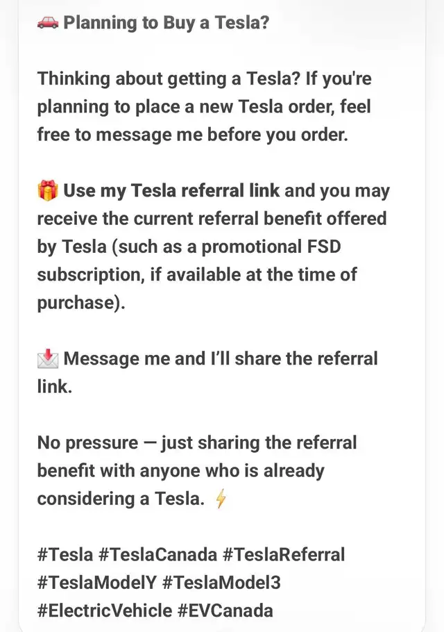 Tesla referral 