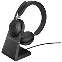 BNIB Jabra Evolve2 65 MS Stereo - headset - with charging stand