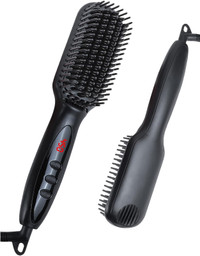 Hair Straightener Brush Professional Ionic Hair Beard Straighten