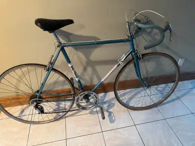 Vintage made in Czech blue Favorit touring bike / racing bike, Voir plus