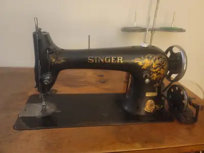 This beautiful antique 1910 Singer (31K15) Sewing Machine, Tailors/Industrial (F6460479), has been s...