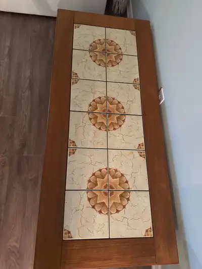 vintage teak coffee tiled table, View more