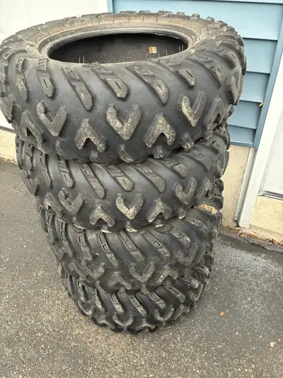 Selling a good set of ITP Terra cross tires for a 14” wheel. Two front 26x8-14 and two rear 26-10x14...