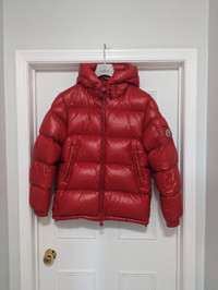 Moncler Ecrins Red Puffer Down Jacket Size 1 / S