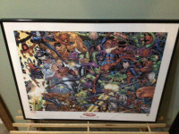 Signed Hulk Print & 2 Unsigned Spider-Man Collectable Art Prints