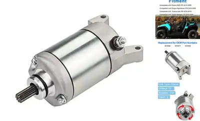 Starter Compatible with Polaris Ranger 570 500 Crew 570 Sportsman 450 570 ACE 【Starter Specification...