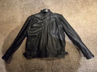 Manteau de cuir de moto pour homme très grand, View more