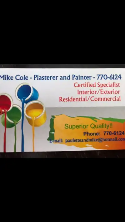HIRING PLASTERER AND PAINTER , View more