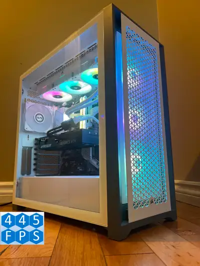 RTX 5070 12GB Liquid Cooled Ryzen 7 5800X RGB Gaming PC Win 11, View more