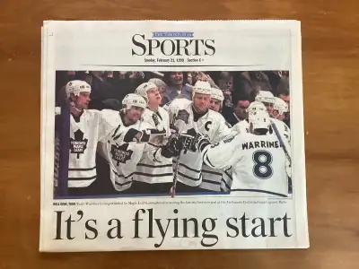 $35.00 - TORONTO STAR NEWSPAPER - Clean & in excellent condition - Shipping available - Located at P...