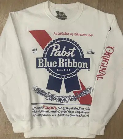 Pabst Blue Ribbon Long Sleeve Sweater - Small, View more