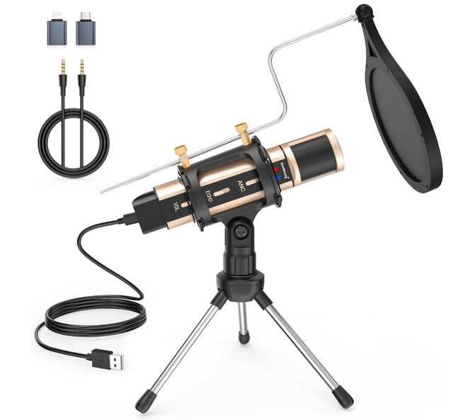 ZealSound USB Gaming Microphone,3.5mm Mic for PC Phone Computer in Speakers, Headsets & Mics in City of Toronto - Image 3