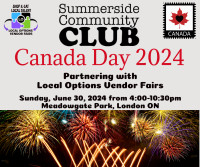 London Ontario- Canada Day 2024- Fireworks & Vendor Fair
