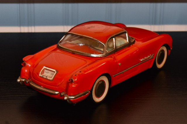 1/18 Scale Vintage Tin Friction Cars – Corvette, T-Bird, BMW 507 in Arts & Collectibles in Bedford - Image 3