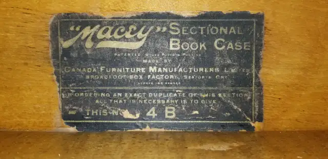 Leaded glass Macey oak 4 tier 6 part antique barrister bookcase in Bookcases & Shelving Units in Ottawa - Image 10