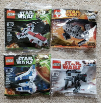 LEGO STAR WARS POLY-BAGGED SET OF 4 VEHICLES FACTORY SEALED