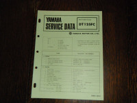 Yamaha  DT 125 FC Motorcycle Service Data Booklet  90894 - 59421