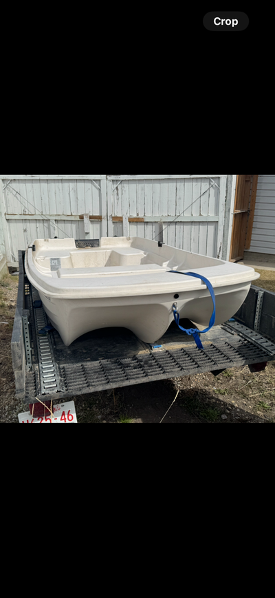A boat and sauna were removed from a residential property in Harvest Hills, Calgary without the owne...