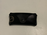 Ray-Ban Sunglasses Case Black Soft Leather