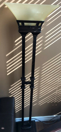 Oil Rubbed Bronze Floor Lamp  w/ Frosted Shade