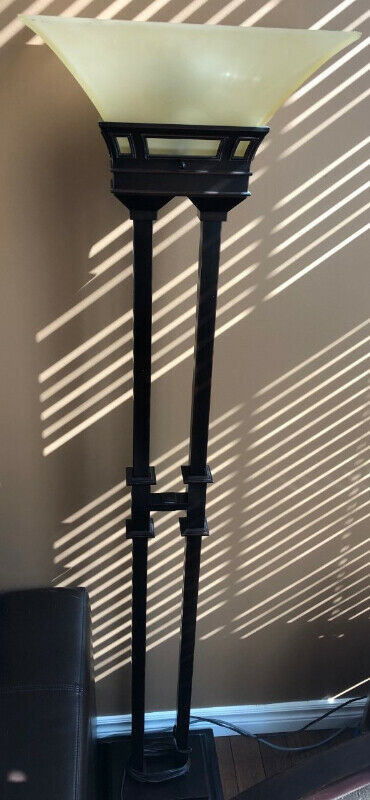 Oil Rubbed Bronze Floor Lamp  w/ Frosted Shade in Indoor Lighting & Fans in London