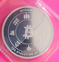 Bitpay Bitcoin 1 oz silver/argent (.999)