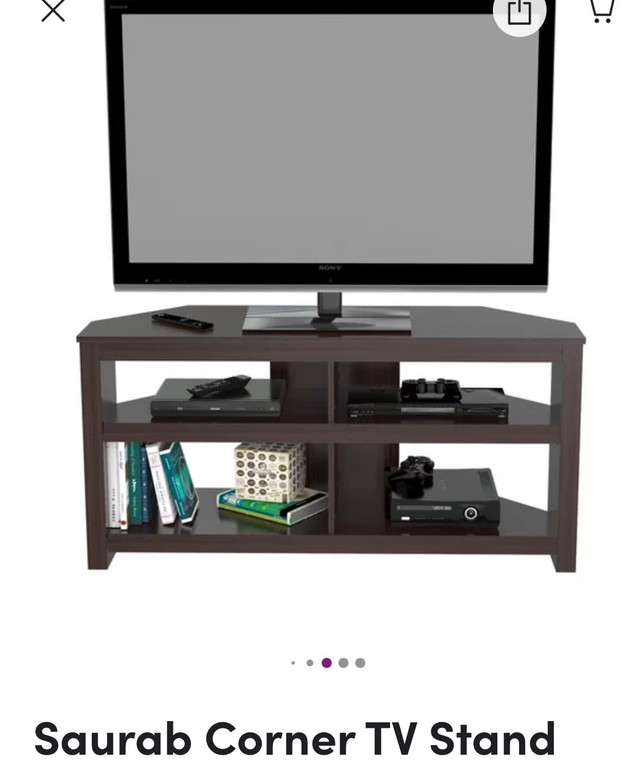 For Sale: Corner TV Stand - NEW in the box in TV Tables & Entertainment Units in City of Toronto - Image 4