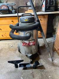 Shop Vac  8 gallon stainless steel with all accessories