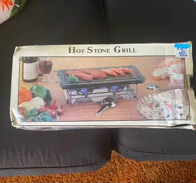Hot Stove Grill (new). Would make a nice Father’s Day gift or great for outdoor dining. Asking $35.