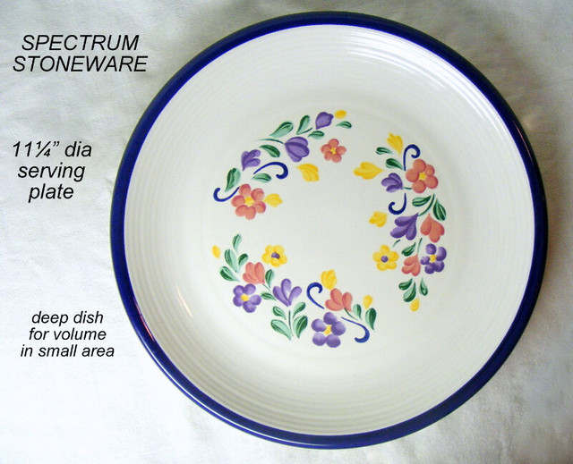 SPECTRUM stoneware, Japan, oven to table Microwave safe 11¼” dia in Kitchen & Dining Wares in City of Toronto